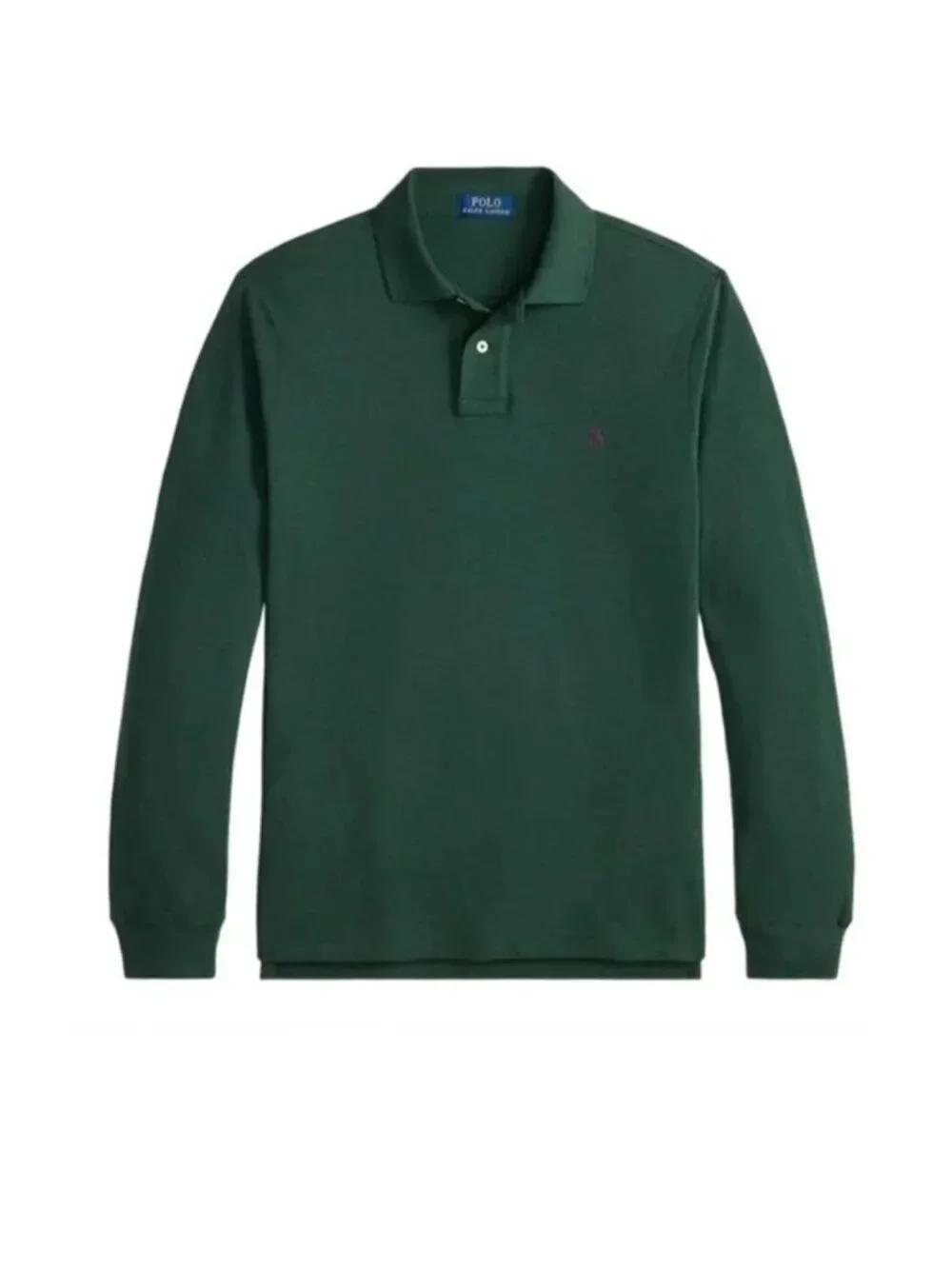 NEW POLO RALPH LAUREN Long Sleeve Polo Shirt LT Tall Green MSRP: $170 Cotton